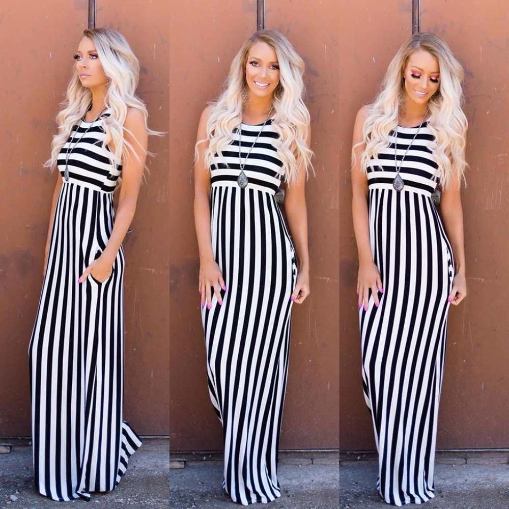 * LAST 2 SALE *  Lydia Navy Maxi Dress